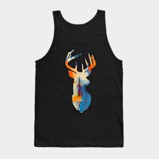 Abstract stag bust - deer Tank Top
